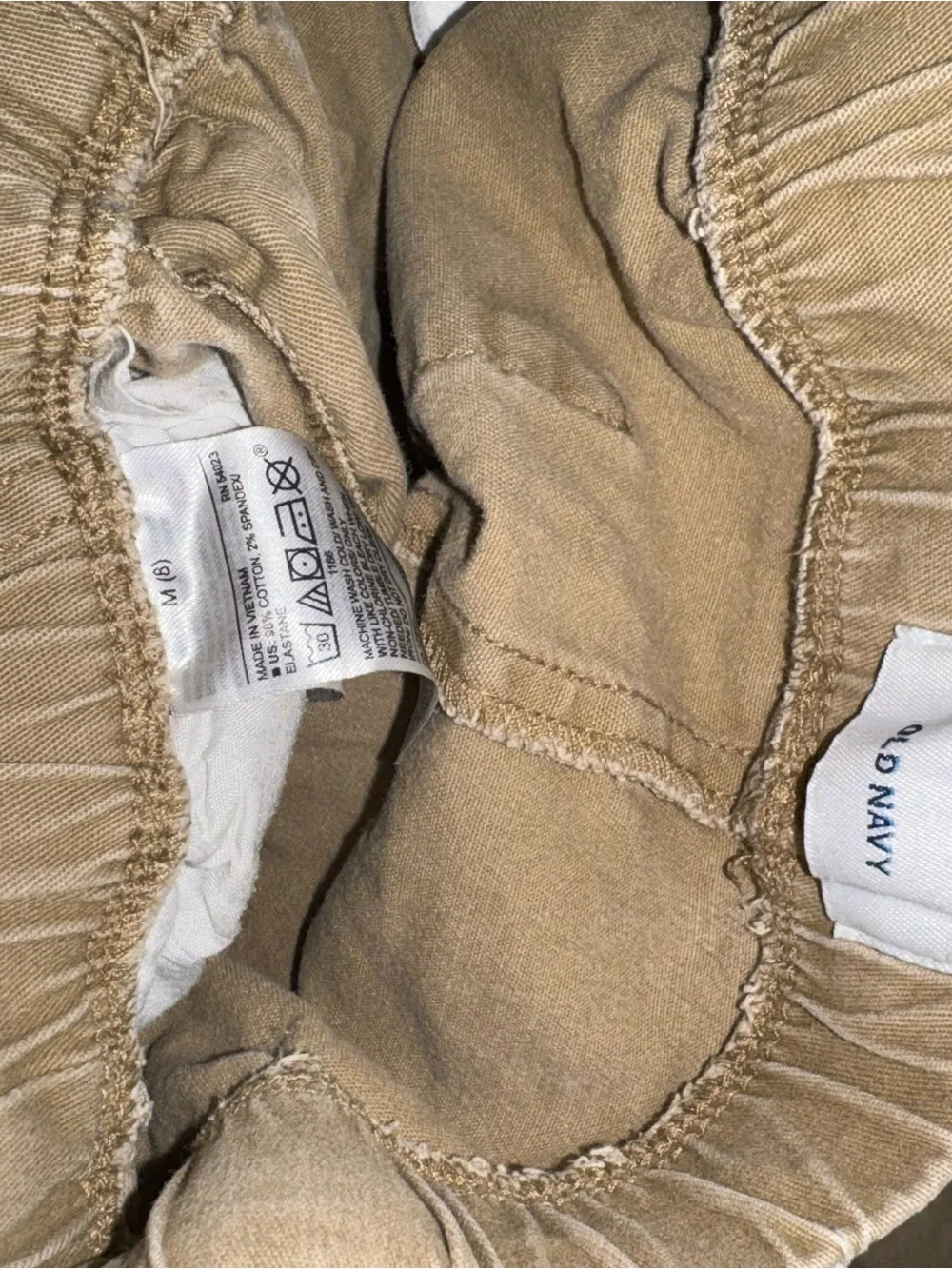 Kids Drawstring Cargo Shorts - Navy & Khaki